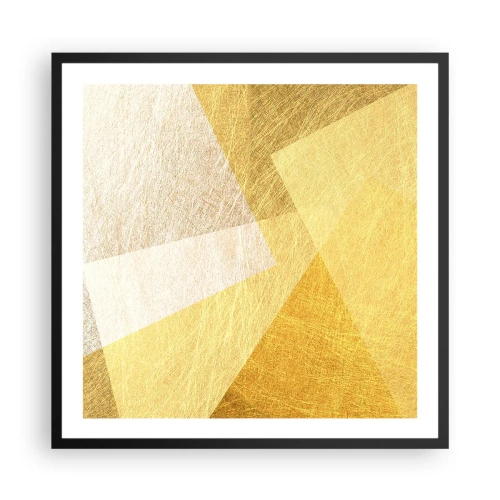 Plakat i sort ramme - Geometriens vejr - 60x60 cm
