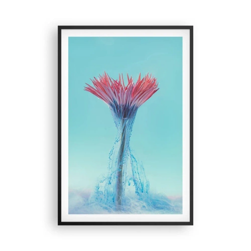 Plakat i sort ramme - I en nærende omfavnelse - 61x91 cm