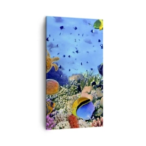 Lærredstryk - Billede på lærred - Og hvad ved vi om livet... - 45x80 cm