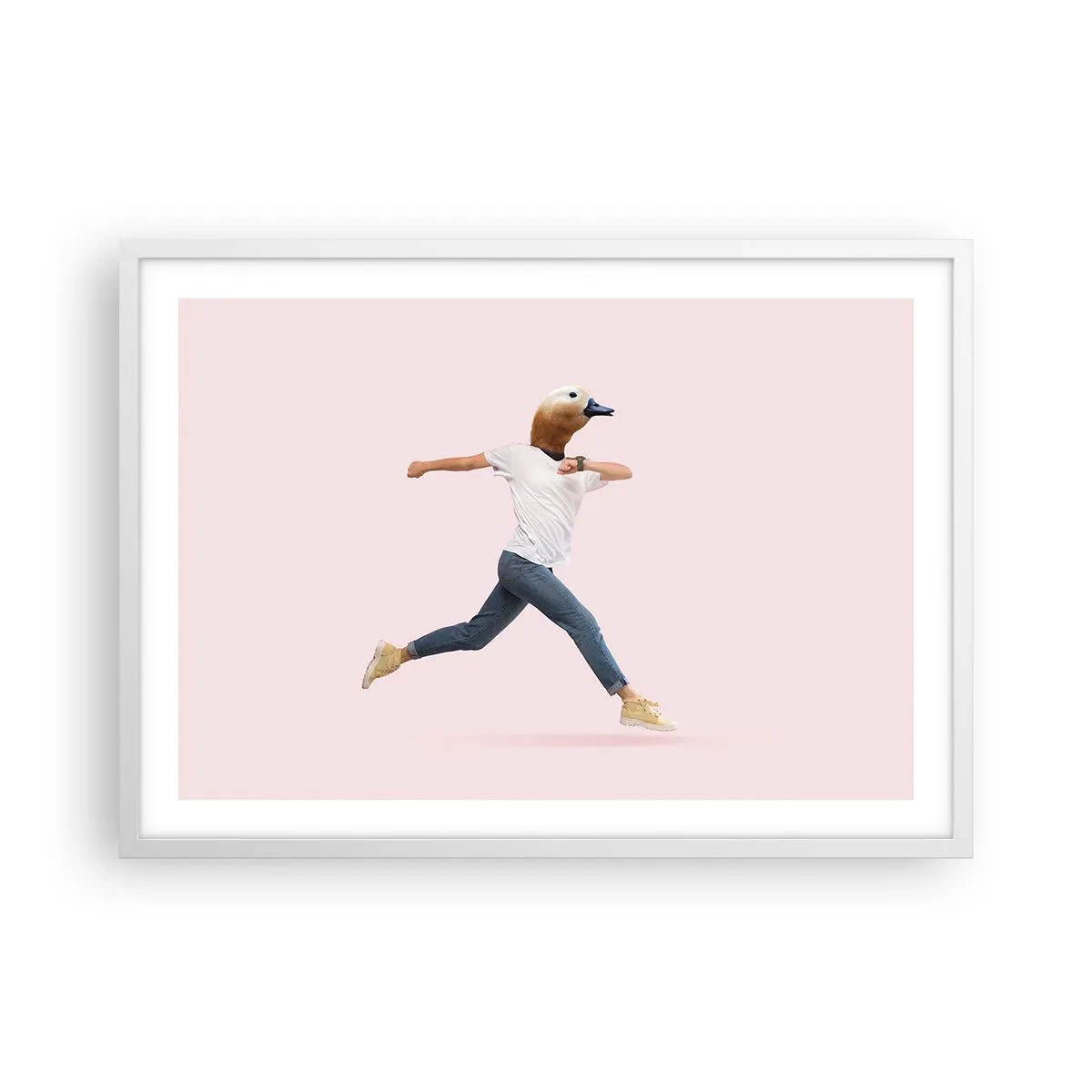 Plakat i hvid ramme - En knivspids absurditet - 70x50 cm