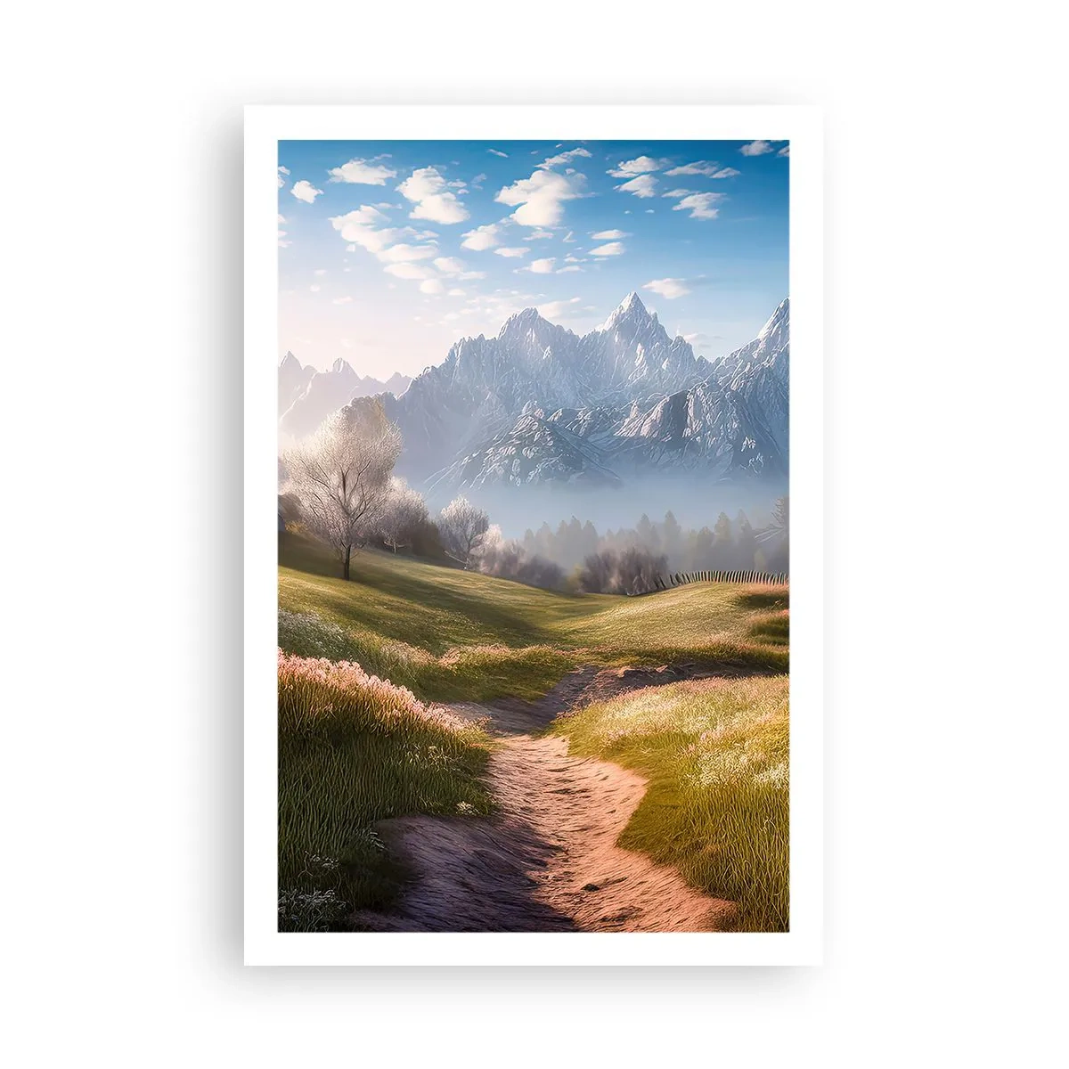 Plakat - Idyllisk dal - 61x91 cm