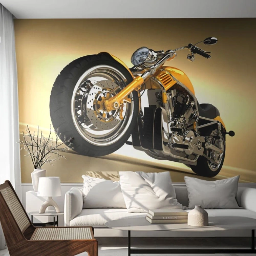 Fototapet Premium Sand - En drøm om styrke og hurtighed - Motorcykel, Motor, Automotive - 400x280 cm