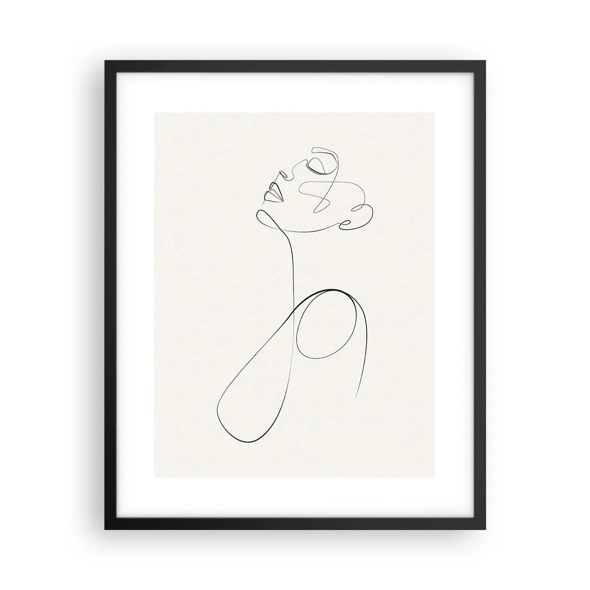 Plakat i sort ramme - Sløjfet i drømme - 40x50 cm