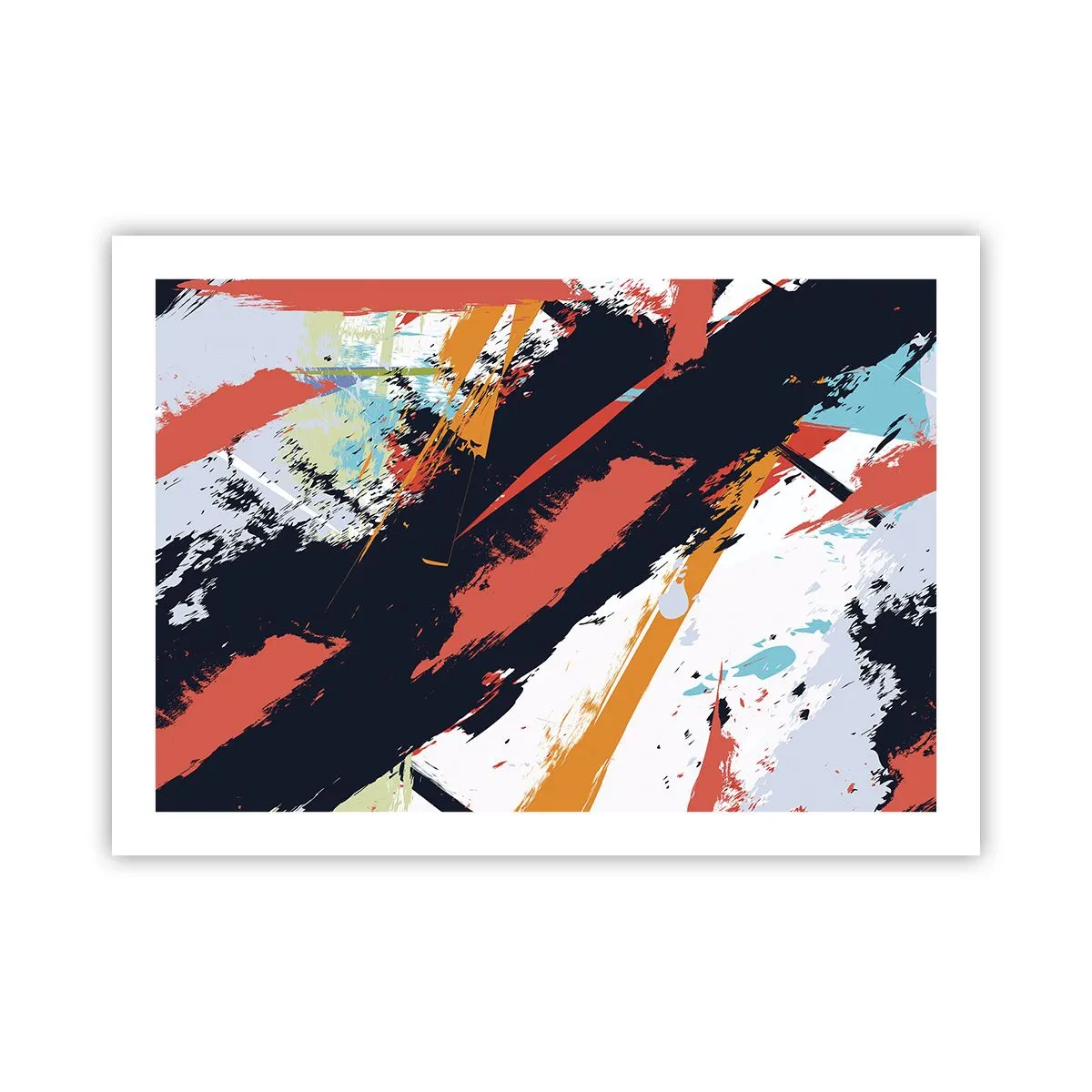 Plakat - Dynamisk sammensætning - 70x50 cm