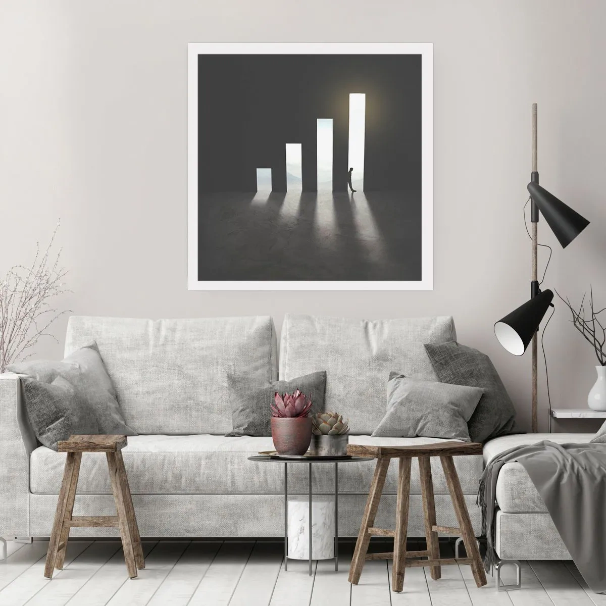 Plakat - Succes - et indtryk - 60x60 cm