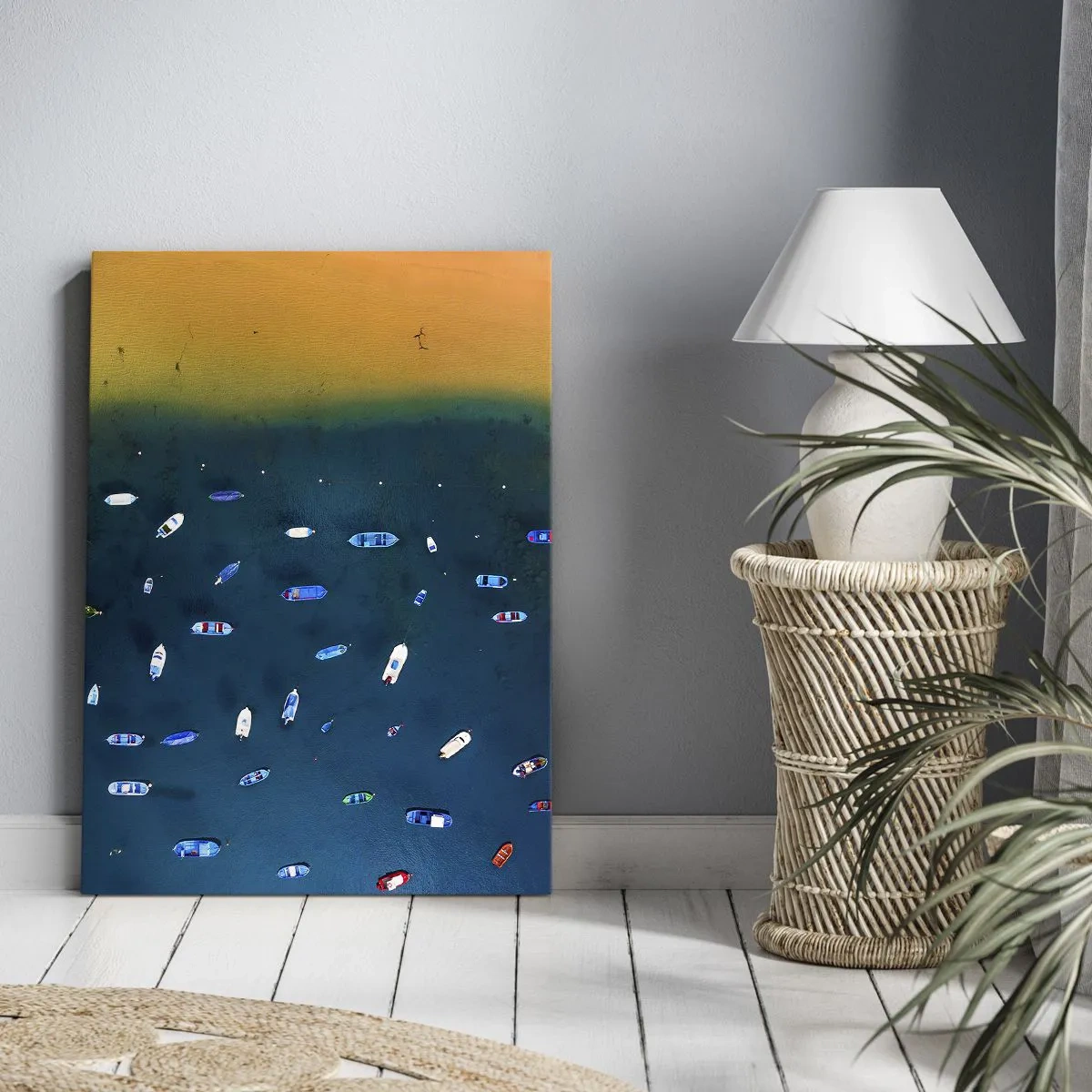 Lærredstryk - Billede på lærred - En ferieleg - 50x70 cm