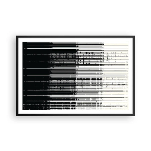 Plakat i sort ramme - Bølger og vibrationer - 91x61 cm