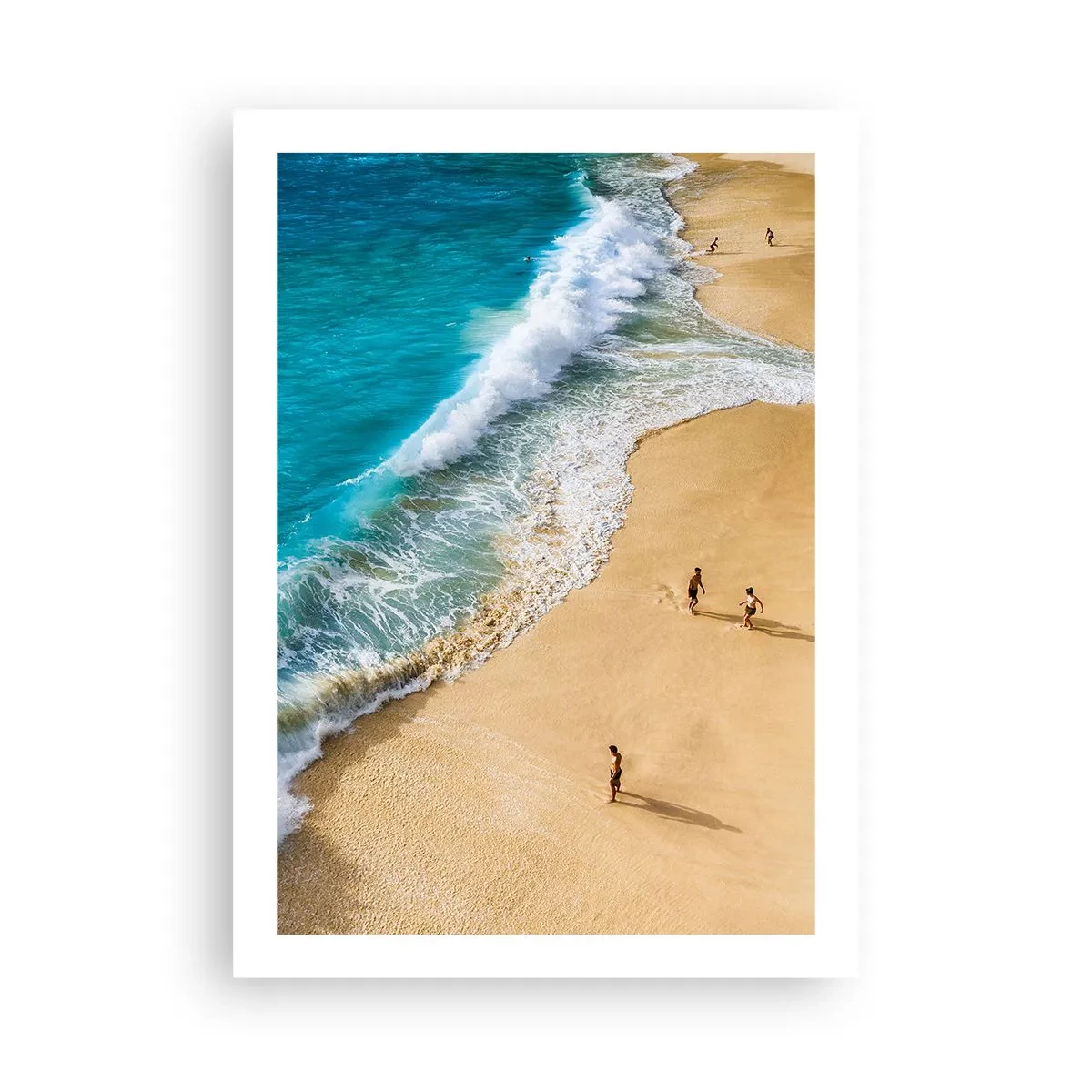 Plakat - Og så solen, stranden... - 50x70 cm