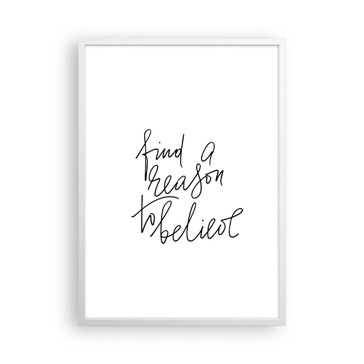 Plakat i hvid ramme - Det er muligt - 50x70 cm