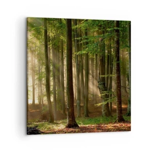 Lærredstryk - Billede på lærred - Strålende på en forårsmorgen - 60x60 cm