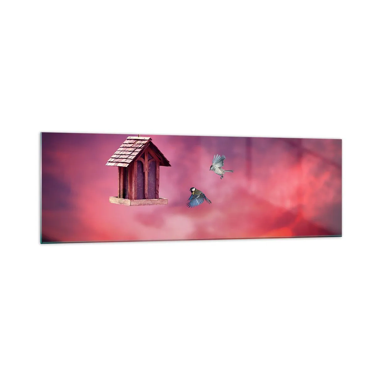 Billede på glas - Invitation til middag - 160x50 cm