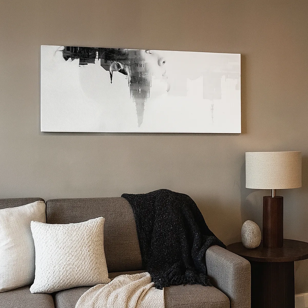 Lærredstryk - Billede på lærred - På begge sider af glasset - 30x30 cm