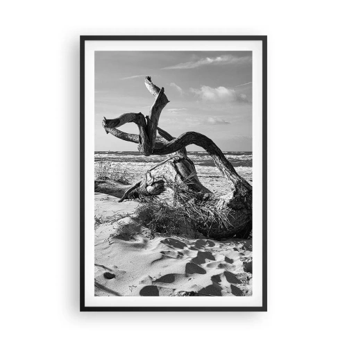 Plakat i sort ramme - Havets skulptur - 61x91 cm