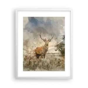 Plakat i hvid ramme - Værdighed - styrke - værdighed - 40x50 cm