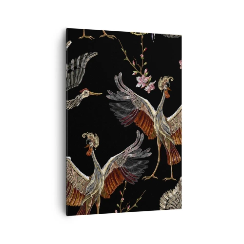 Lærredstryk - Billede på lærred - Eventyrlig fugl - 70x100 cm