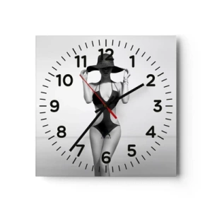 Vægur, Uret - Mit navn er Elegance - 30x30 cm