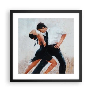 Plakat i sort ramme - Mine drømmes tango - 40x40 cm