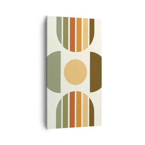 Lærredstryk - Billede på lærred - I jordfarver - 55x100 cm