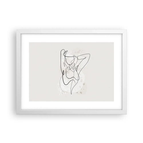 Plakat i hvid ramme - Forførelsens kunst - 40x30 cm