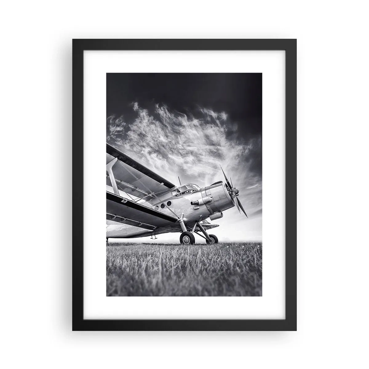 Plakat i sort ramme - Den bevingede vandringsmand - 30x40 cm