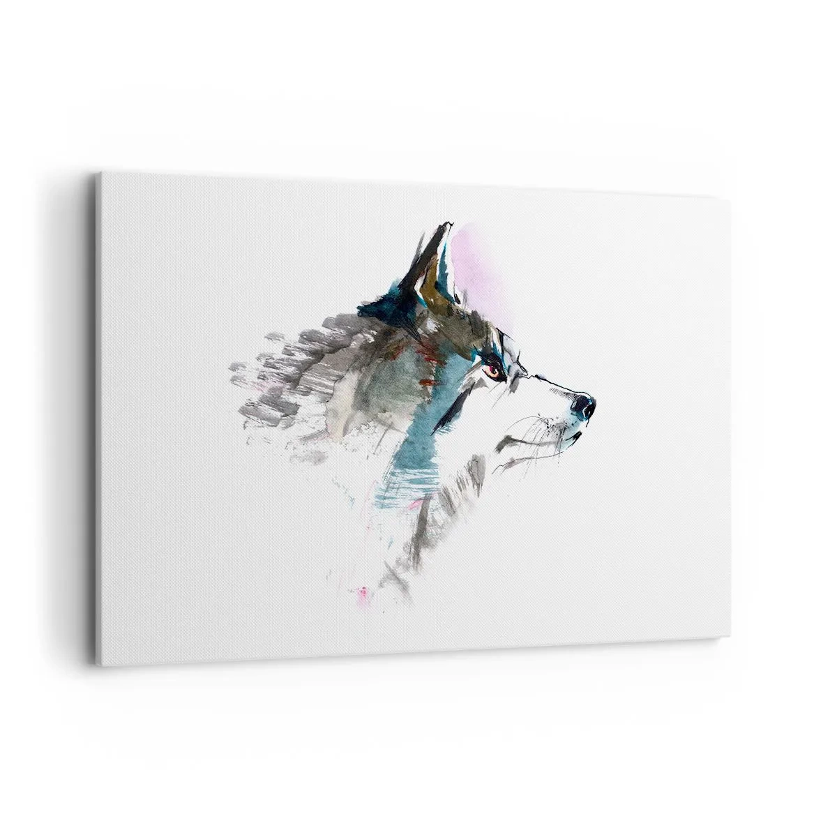 Lærredstryk - Billede på lærred - Når vi taler om ulven - 120x80 cm