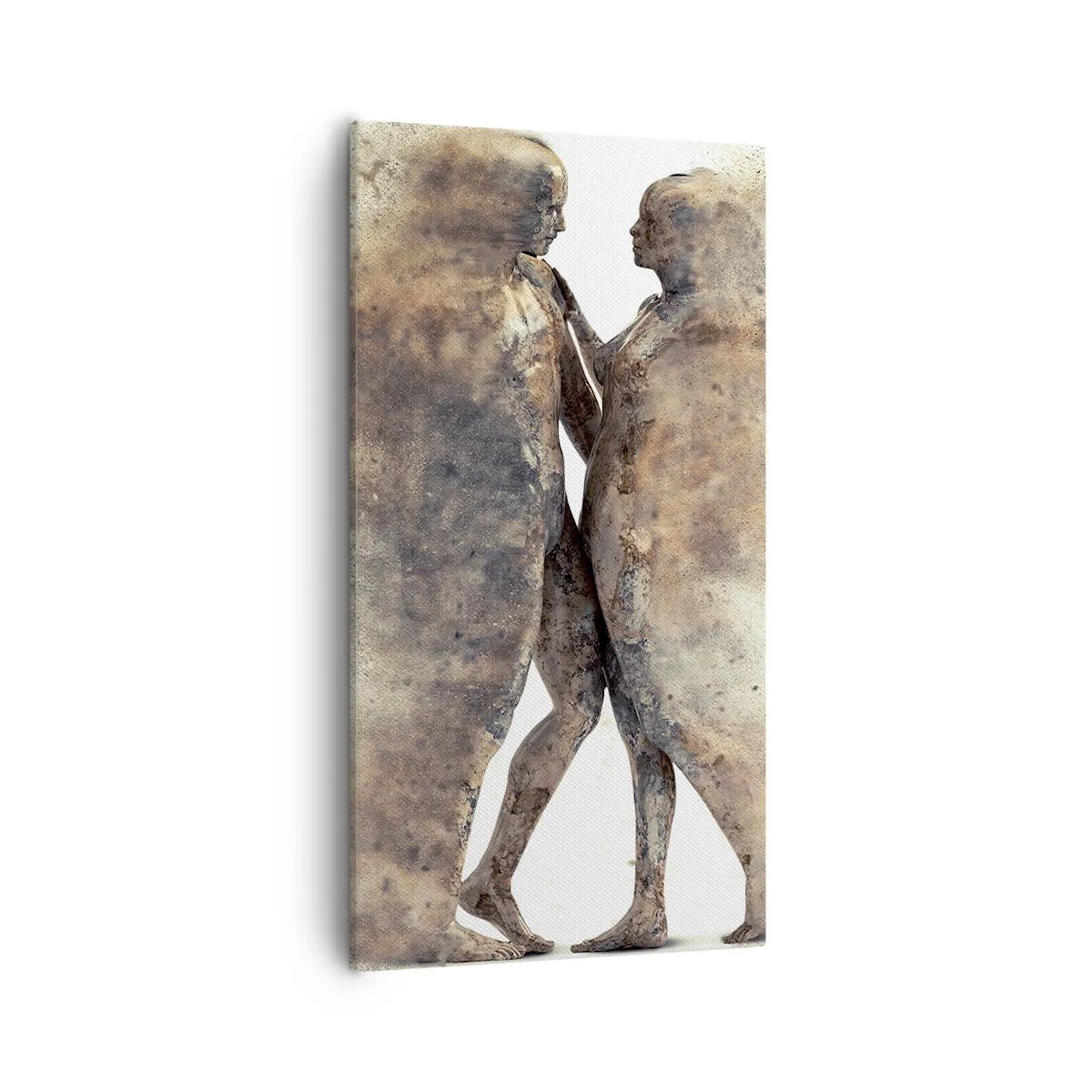 Lærredstryk - Billede på lærred - Fra støv steg de til kærlighed - 55x100 cm