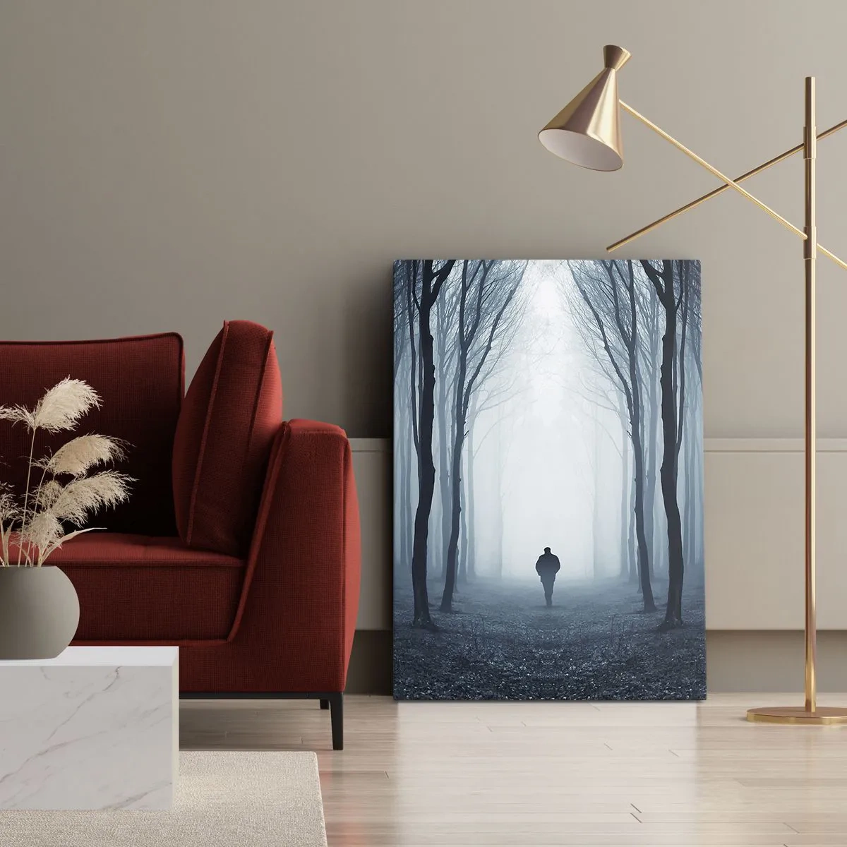 Lærredstryk - Billede på lærred - Og alt sammen ganske enkelt - 50x70 cm