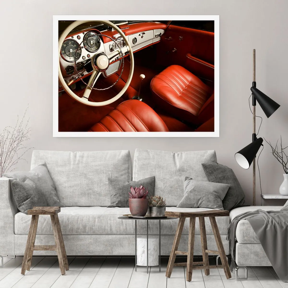 Plakat - Luksus i vintage stil - 40x30 cm