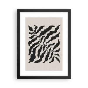 Plakat i sort ramme - En firkants natur - 30x40 cm