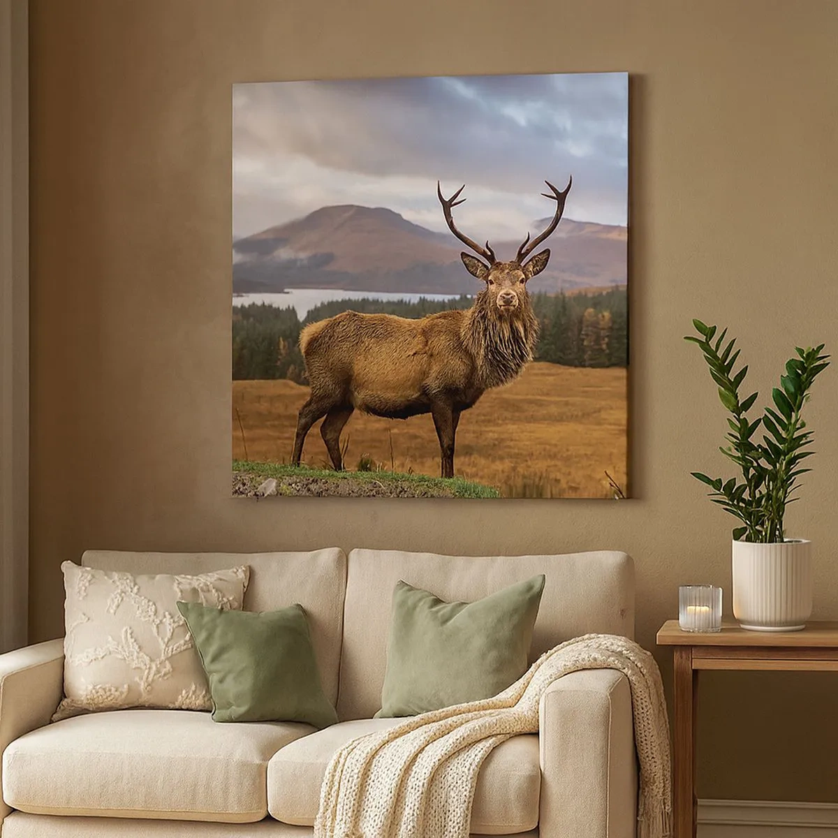 Lærredstryk - Billede på lærred - Naturens majestæt - 30x30 cm