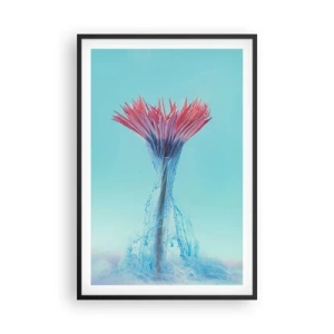 Plakat i sort ramme - I en nærende omfavnelse - 61x91 cm