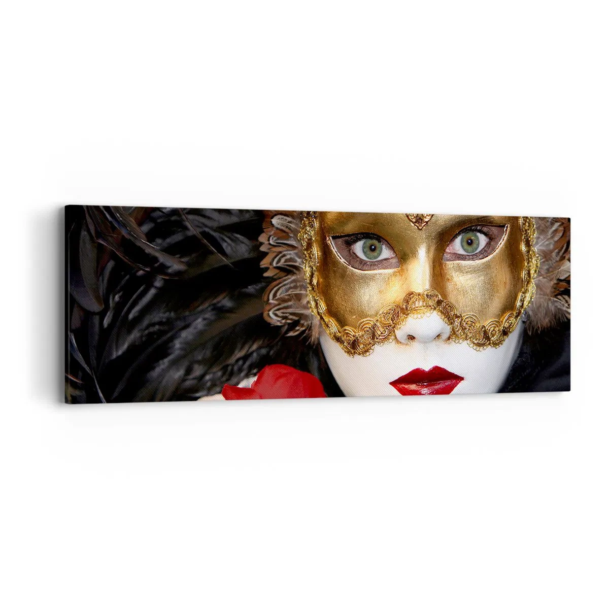 Lærredstryk - Billede på lærred - Fordi livet er et stort bal - 90x30 cm