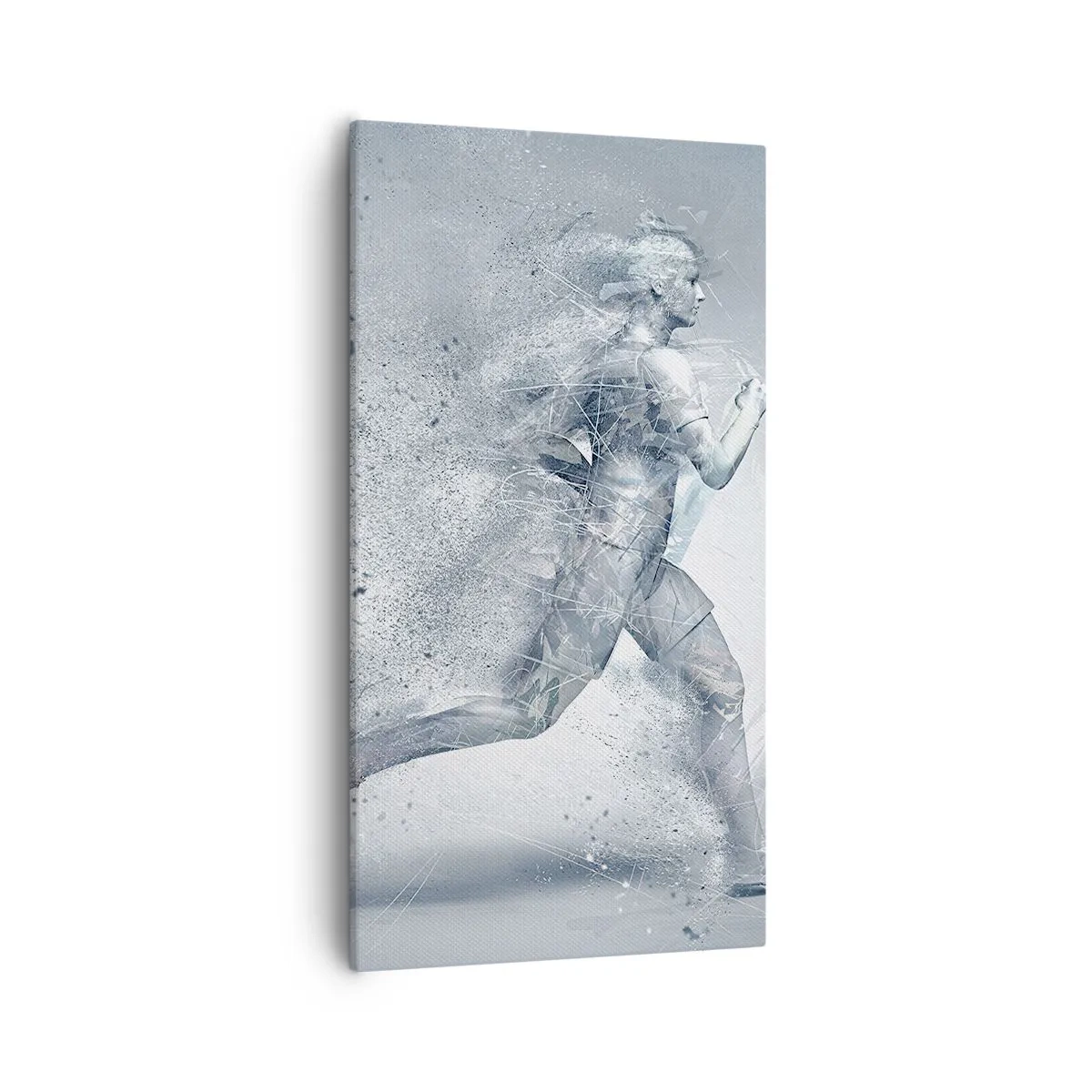 Lærredstryk - Billede på lærred - Krystalklar energi - 55x100 cm