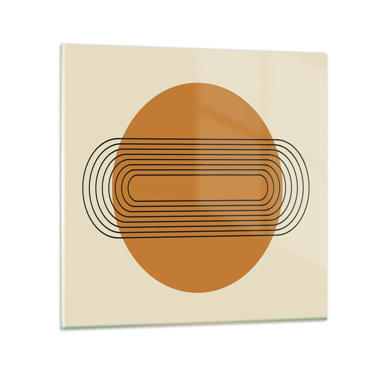 Billede på glas - Den perfekte plan - 70x70 cm