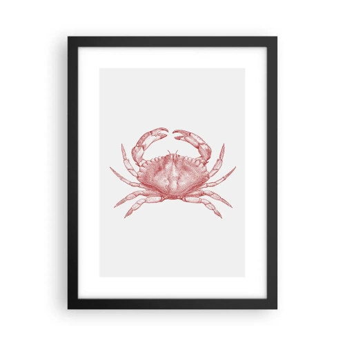 Plakat i sort ramme - Krabbe over krabber - 30x40 cm