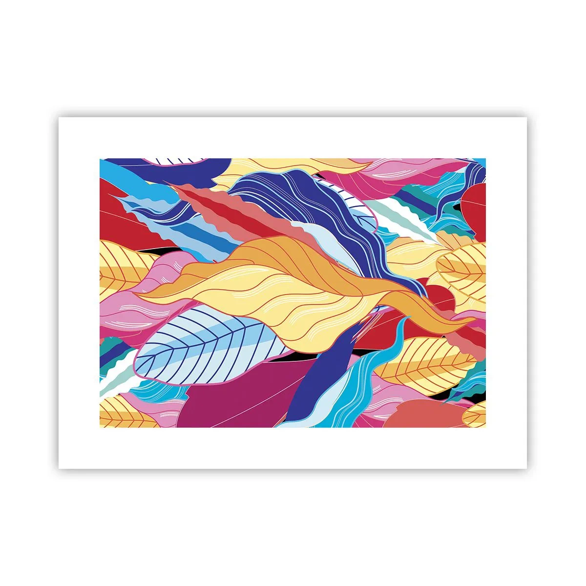 Plakat - Et farverigt rod - 40x30 cm