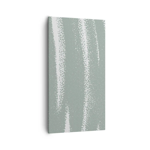 Lærredstryk - Billede på lærred - Abstraktion i vinterstemning - 55x100 cm