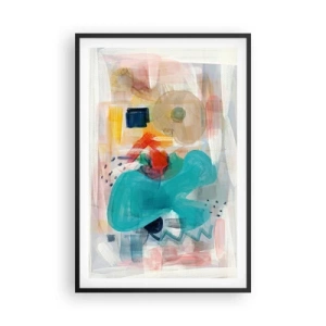 Plakat i sort ramme - Et farverigt spil - 61x91 cm