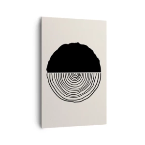 Lærredstryk - Billede på lærred - Halvt og halvt - 80x120 cm