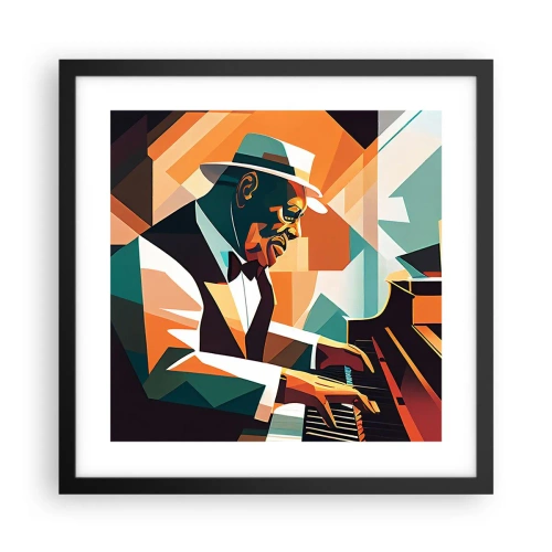 Plakat i sort ramme - Alt det jazz - 40x40 cm