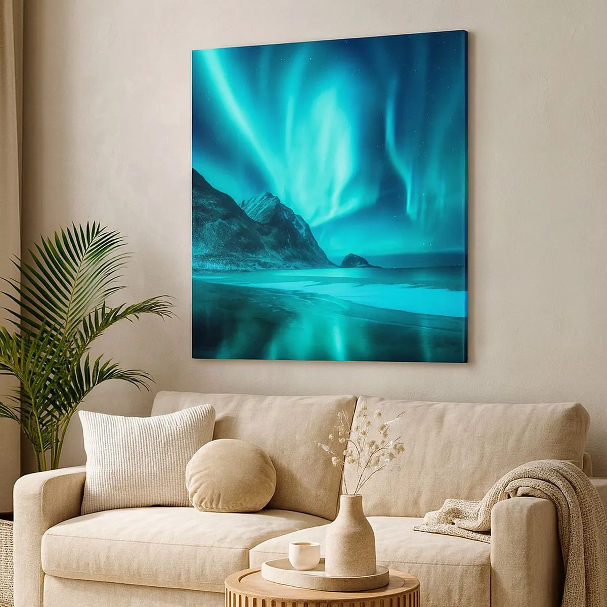 Lærredstryk - Billede på lærred - Nordens vidundere - 30x30 cm