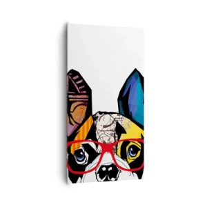 Lærredstryk - Billede på lærred - Intellektuel - 65x120 cm