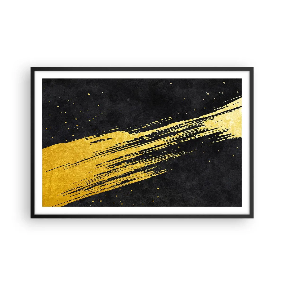 Plakat i sort ramme - Hop ind i hyperrummet - 91x61 cm