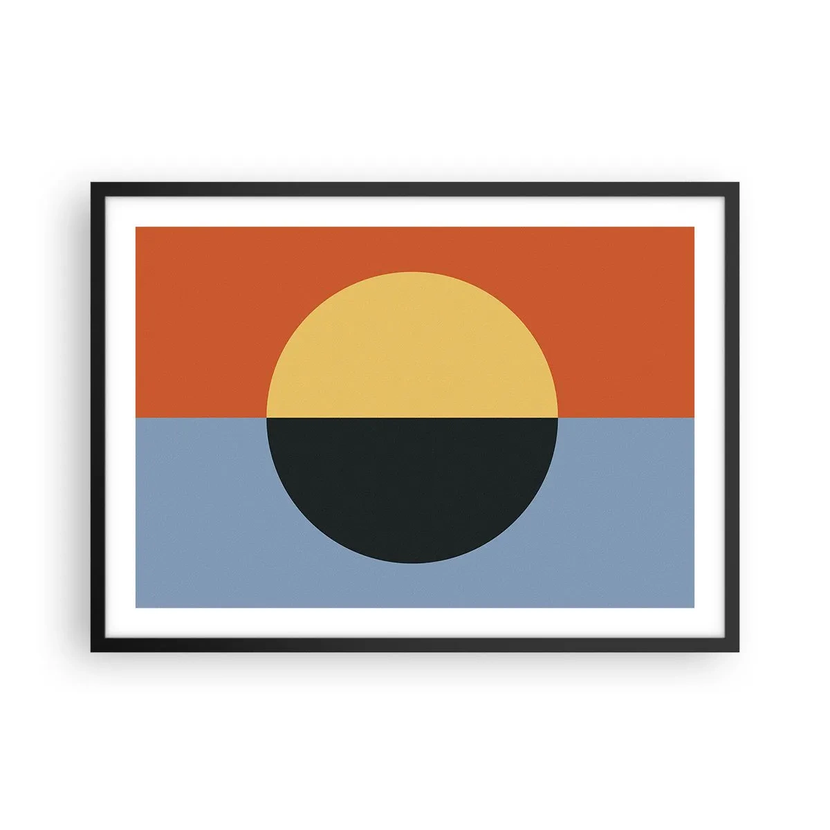 Plakat i sort ramme - En sammensætning af varme og kølighed - 70x50 cm