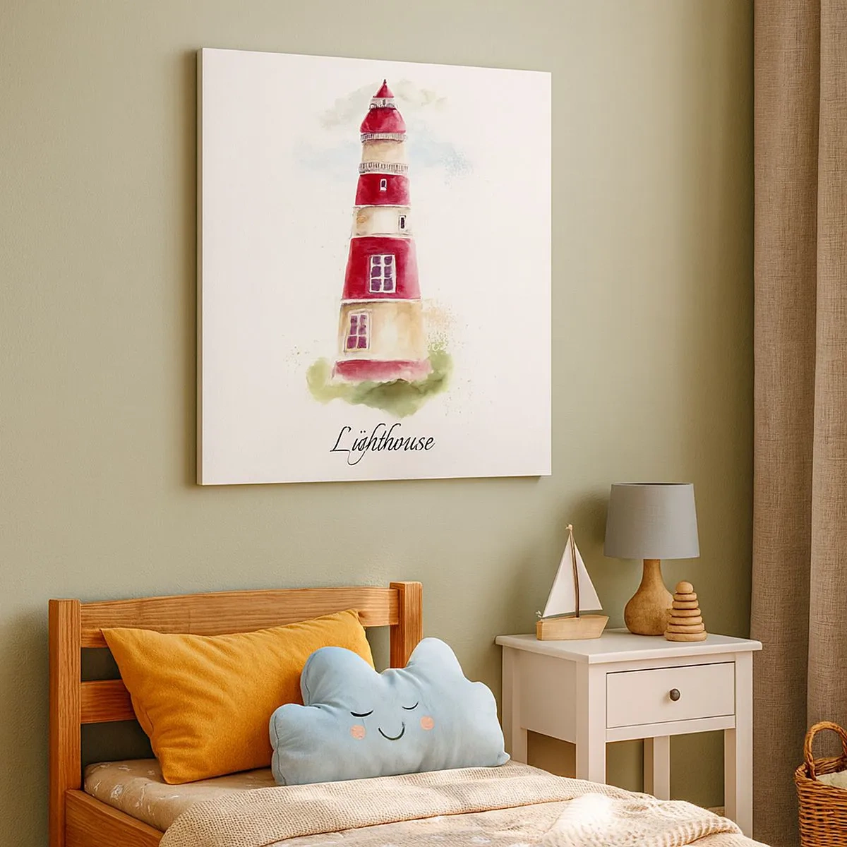 Lærredstryk - Billede på lærred - Altid vejret omkring - 30x30 cm