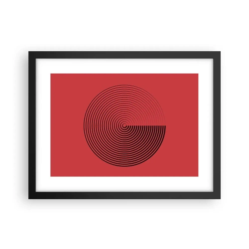 Plakat i sort ramme - Cirkulær bevægelse - 40x30 cm