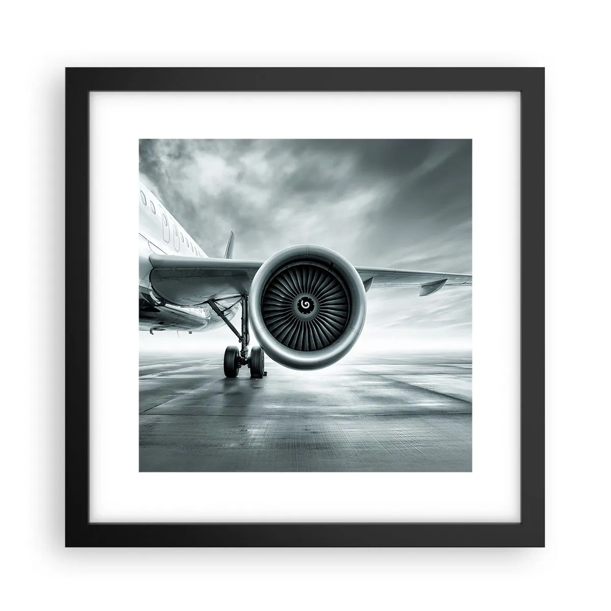 Plakat i sort ramme - Der er kraft! - 30x30 cm