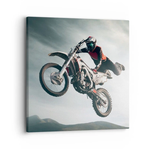 Lærredstryk - Billede på lærred - Ingen sjov uden risiko - 30x30 cm