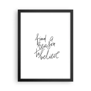 Plakat i sort ramme - Det er muligt - 30x40 cm