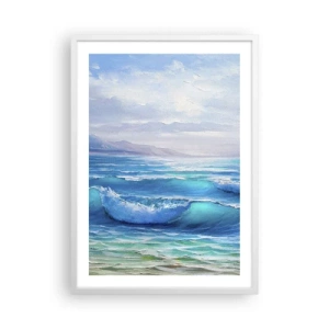 Plakat i hvid ramme - Giver trøst - 50x70 cm